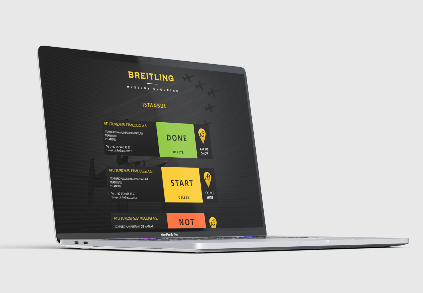 Breitling - Vue principale